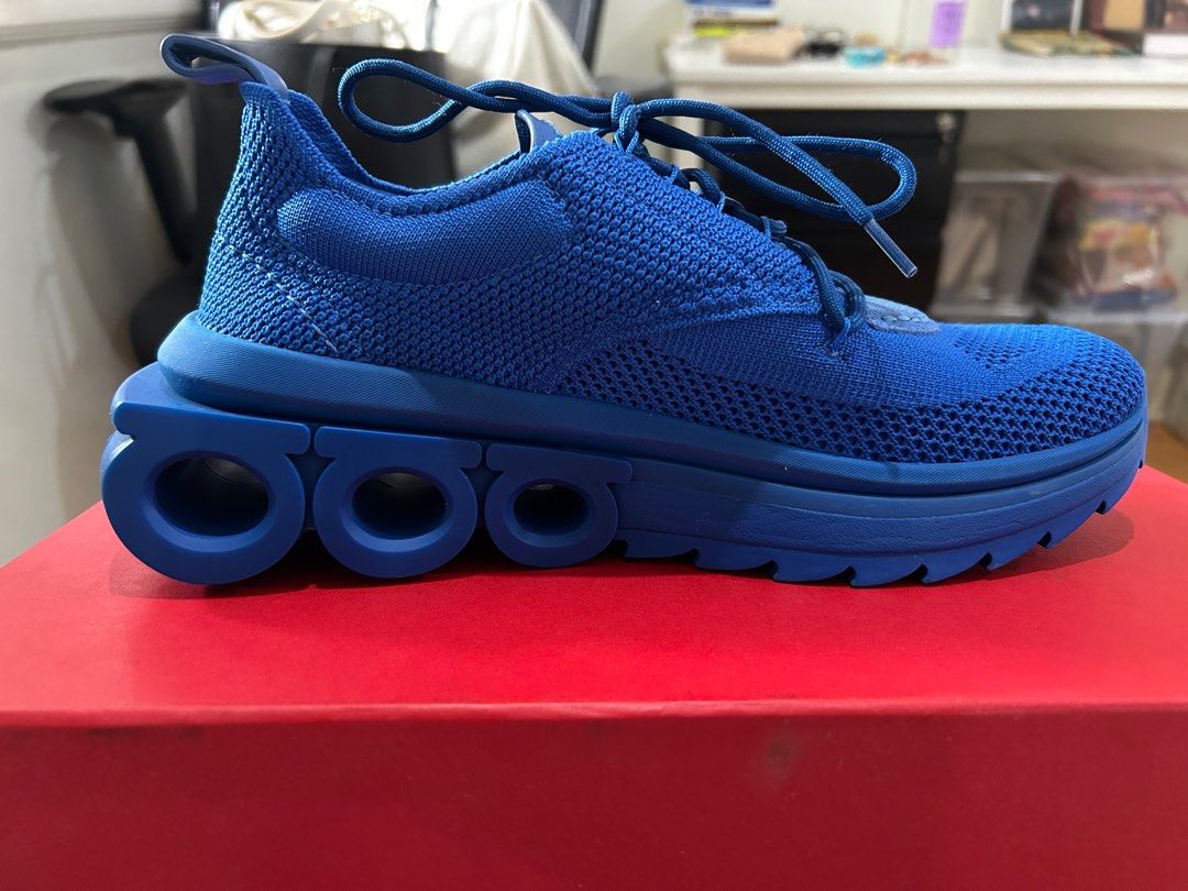 Ferragamo Nima Knit Sneakers (Category: Sneakers & Footwear) located in Pasig City. Submitted by ortigasseller (Listing ID 1400449142, Image 2). Description: US7.5 Brand New Selling as it’s a little loose for me.