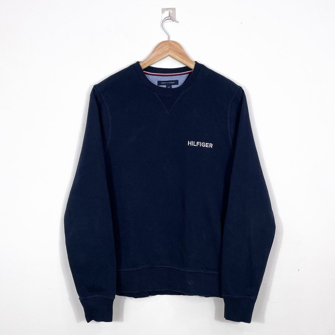 FREESHIP Tommy Hilfiger Sweater (Navy Blue) (Category: Tshirts & Polo Shirts ) located in Las Pinas. Submitted by drunkenmonkeyfinds (Listing ID 1400561541, Image 3). Description: Tommy Hilfiger Sweater (Navy Blue) size: medium (small on tag) chest width: 20″ full body length: 25″ shoulder width: 16.5″ sleeve length: 25.5″ great condition, well-used, 8/10 mine: 700 free shipping ——- actual color may vary in person due to camera lighting pieces ar