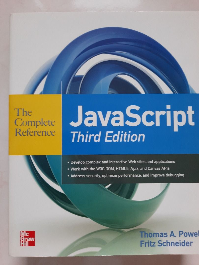 Javascript Complete Reference (3ed) (Category: Storybooks) located in Singapore. Submitted by outofprint (Listing ID 1400463574, Image 1). Description: Cond: 9.5/10 As good as new No highlightings, writings, damages .