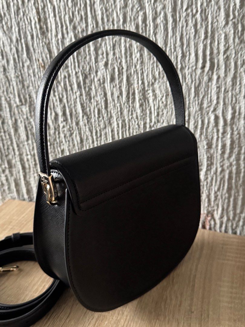Kate Spade Reegan Saddle Black (Category: Luxury Bags & Wallets) located in Pasig City. Submitted by jackie_ginger (Listing ID 1400462972, Image 3). Description: Onhand with tag 💯orig from US.