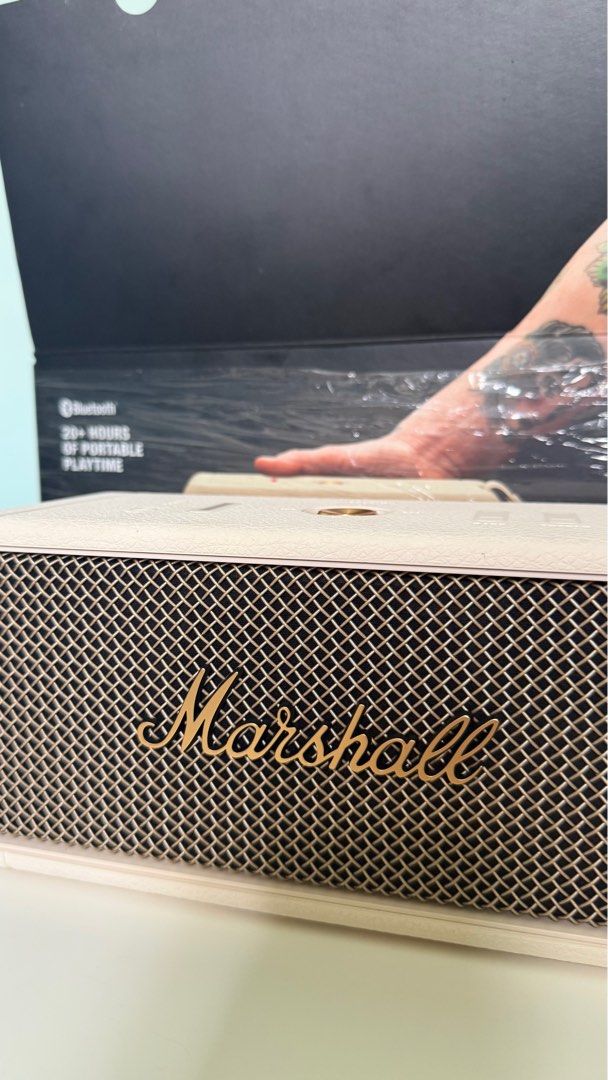 Marshall Middleton in Cream (Category: Soundbars, Speakers & Amplifiers) located in Muntinlupa City. Submitted by cha.chaaa (Listing ID 1400424408, Image 2). Description: Marshall Middleton bluetooth speaker Cream color Comes with detachable carry strap and USB-C cable Opened and tried only, good as new! .