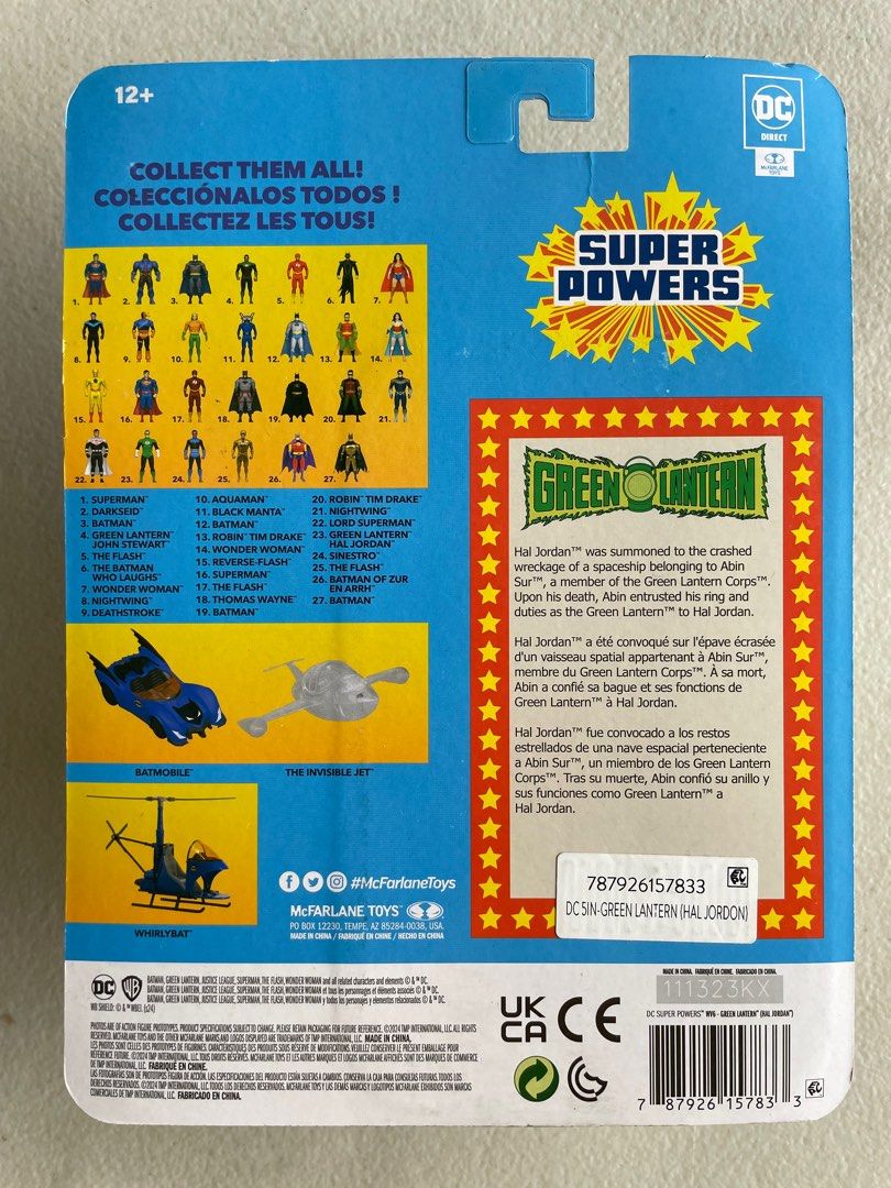 McFarlane DC Super Powers 2024 - Green Lantern ( Hal Jordan ) (Category: Figurines & Statues) located in Las Pinas. Submitted by kt_and_rc_selections (Listing ID 1400527492, Image 2). Description: PTPA. Thanks. Selling DC Super Powers 2024 - Green Lantern ( Hal Jordan ) Action Figure Brand : McFarlane Condition : BNIC Location : ManCave Greenhills WYSIWYG RFS : Doubles Payment : Gcash Shipment : Lalamove or LBC c/o buyer’s expense.