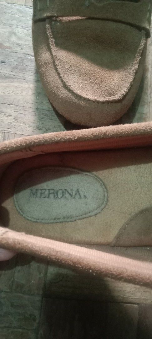 Merona Brown Loafers (Category: Loafers) located in Manila. Submitted by sharedblessings (Listing ID 1400401021, Image 2). Description: - Merona loafers - Slip-on design - Rounded toe - Merona brand insole - Comfortable for daily wear - stitch came off in a small part.