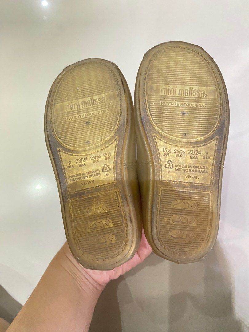 Mini Melissa size 25/26 Gold, Bayi Anak, Baju Anak Perempuan,