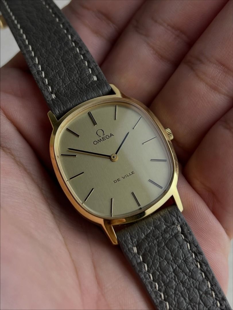 Omega De Ville Vintage second original, Fesyen Wanita, Jam Tangan