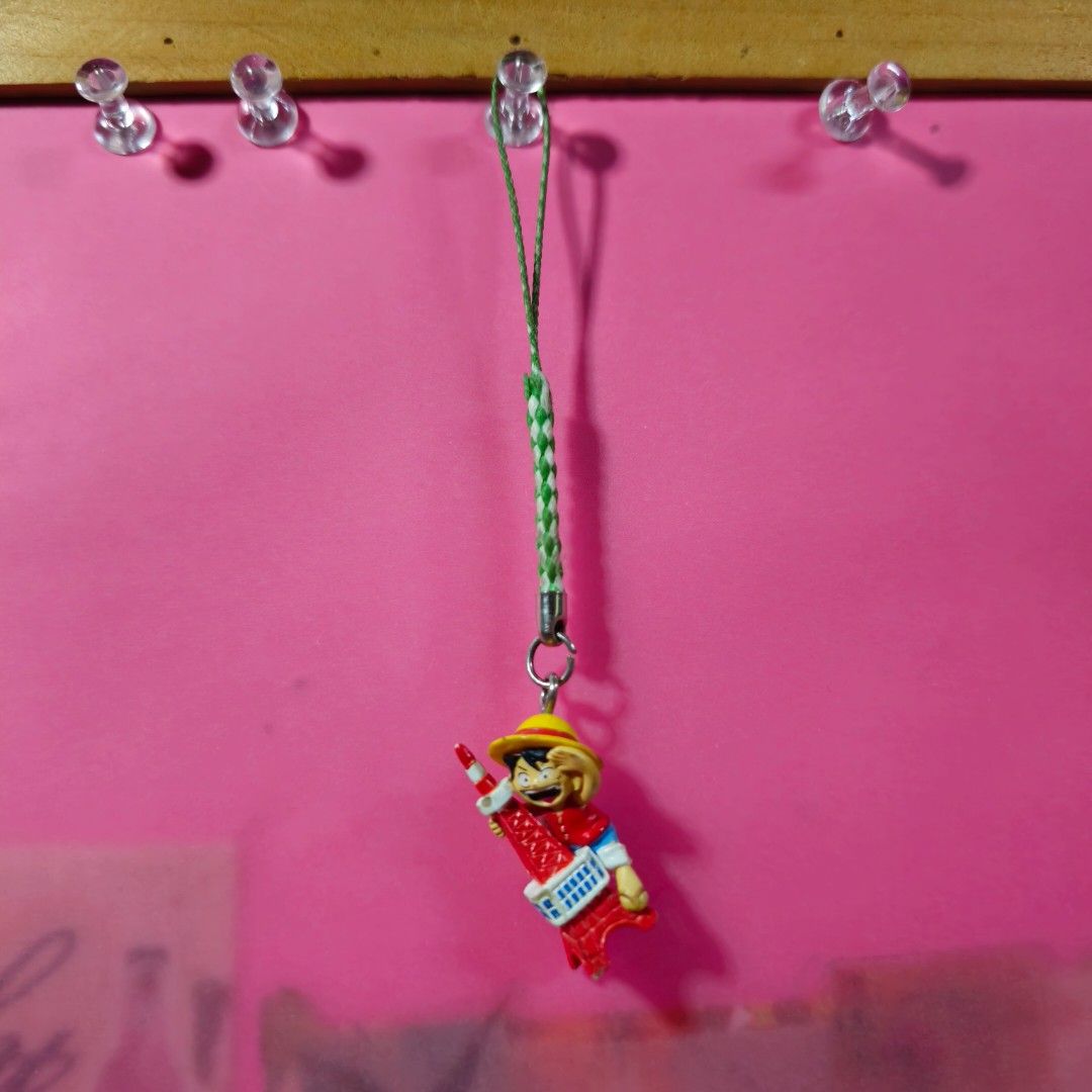 One Piece Luffy Phone Charm/Keychain (Category: Character Goods) located in Manila. Submitted by lovelylovesjapan (Listing ID 1400562062, Image 3). Description: 🌸All items are authentic from Japan. 🌸MOP: GCASH/BPI 🌸MOD: J&T, Lalamove (Shipping every Saturdays ans Sundays) 🌸 Meet-up: SM Grand Central, LRT R. Papa Station 🩷 All items are on-hand. 🩷First to pay gets the item first. 🩷Breakable items are packed with care and caution. Seller wil