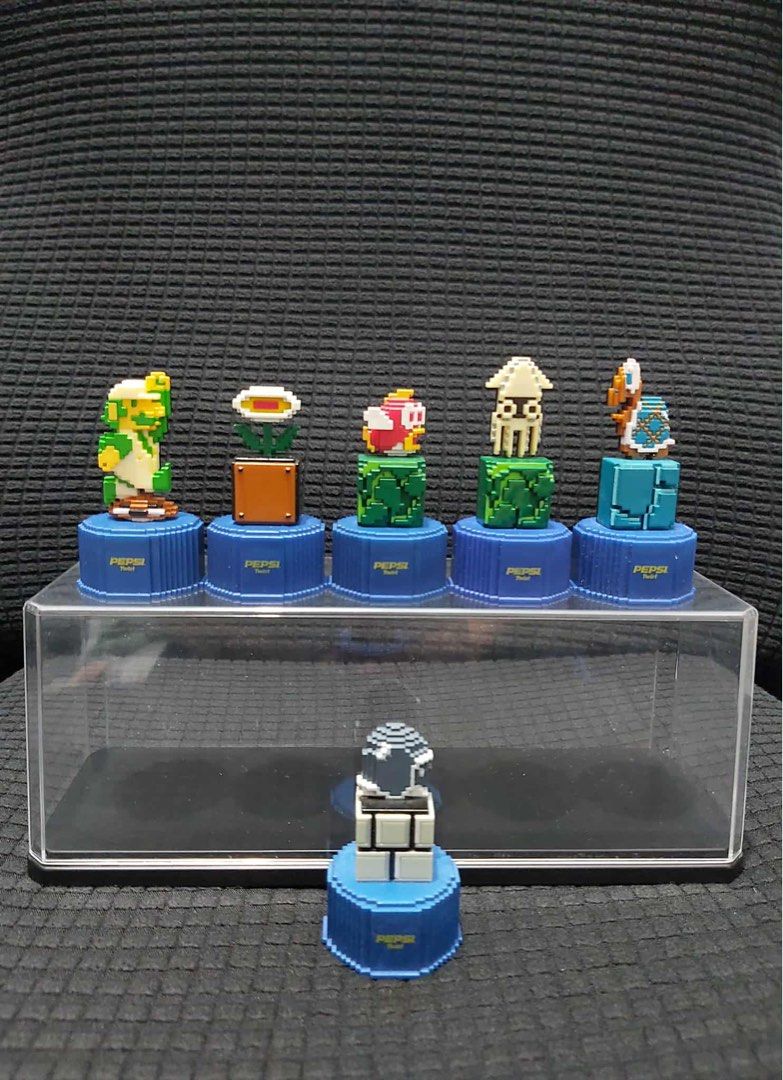 Pepsi x Super Mario Collectible Figures (Category: Figurines & Statues) located in Quezon City. Submitted by rebelliousapp (Listing ID 1400493496, Image 1). Description: About: - Rare Pepsi Mario Bro. toppers. - Just displayed. - Perfect for Pepsi Mario collectors whose just missing some characters. - 400 each. Payment: - Gcash / Maya Shipment: Lalamove (shouldered by the buyer).