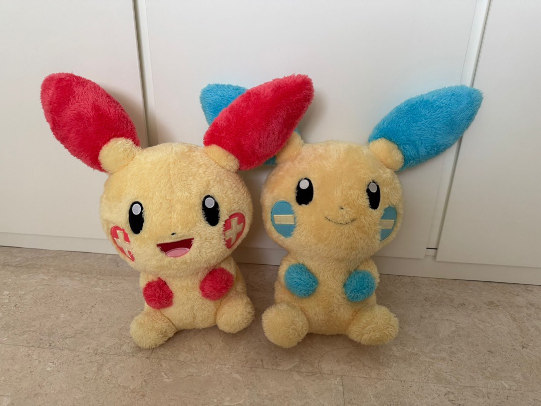 pokemon-plusle-and-minun-plush-toys-hobbies-toys-toys-games-on