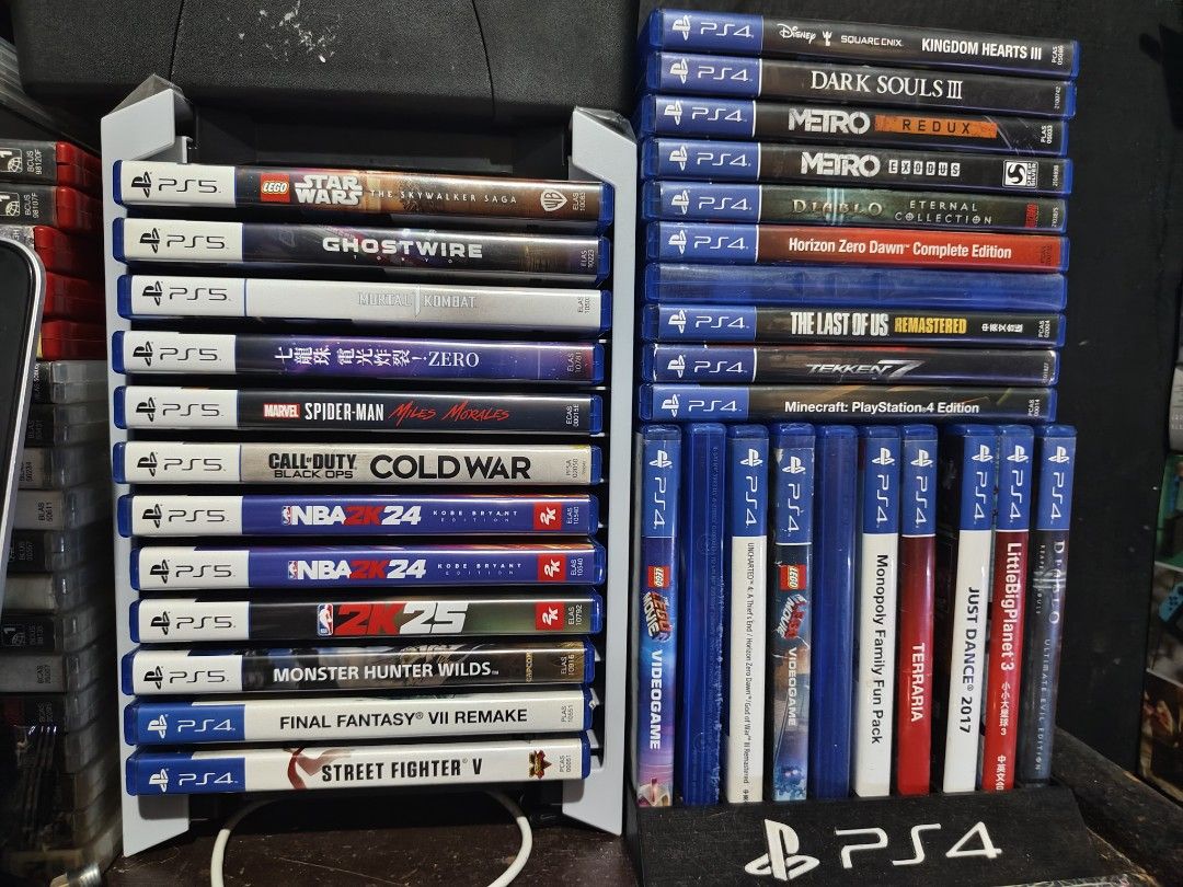 Ps4 and Ps5 Games (Category: PlayStation) located in Binan City. Submitted by olxph_401981327 (Listing ID 1400566283, Image 1). Description: For Sale only! Ps4 Games: Terraria - 300 Little Big Planet - 400 Just Dance 17 - 400 Monopoly - 500 DarkSouls 3 - 500 Street Fighter 5 - 500 Last of Us - 500 Horizon - 500 Battlefield 1 - 500 Minecraft - 600 Metro Redux - 700 Tekken 7 - 700 Kingdom Hearts 3 - 700 Metro Exodus - 700 Diablo 3 Eternal - 800 Fin
