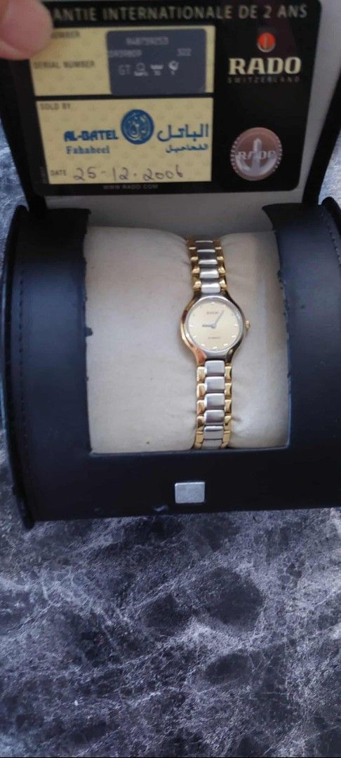 Rado Florence (Category: Women's Watches) located in Quezon City. Submitted by ceegee30 (Listing ID 1400546943, Image 2). Description: Two tone Quartz with Gold Dial..