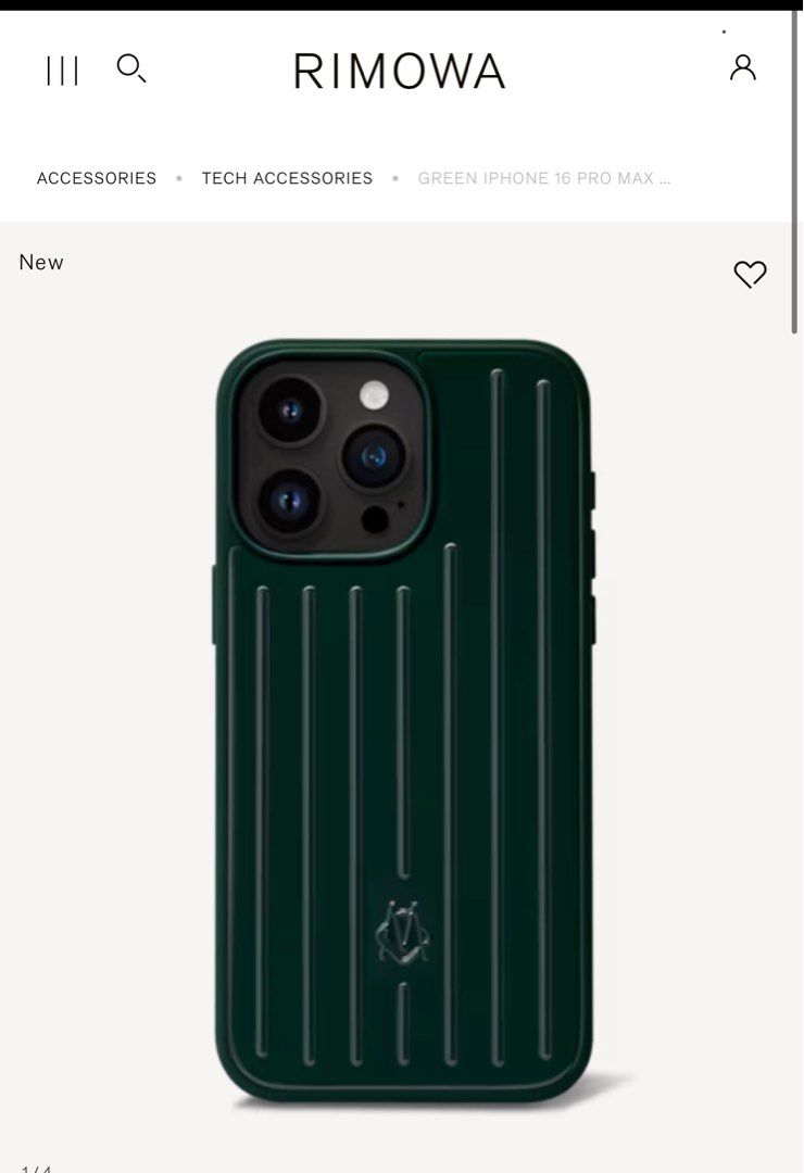 限定セール⭐️ RIMOWA iPhone 16 Pro用ケース グリーン RIMOWA iPhone16pro 用ケース グリーン 【公式通販】