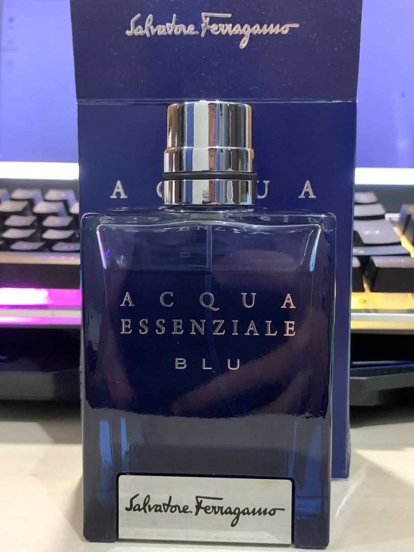 Salvatore Ferragamo Acqua Essenziale Blu (Category: Fragrance & Deodorants) located in Taguig. Submitted by maris_12 (Listing ID 1400507767, Image 1). Description: - Salvatore Ferragamo Acqua Essenziale Blu Eau de Toilette - 80% remaining content Bought from: JP Fragrance Bought for: Php 3000 (price now: Php 3800) Selling for: Php 2700.