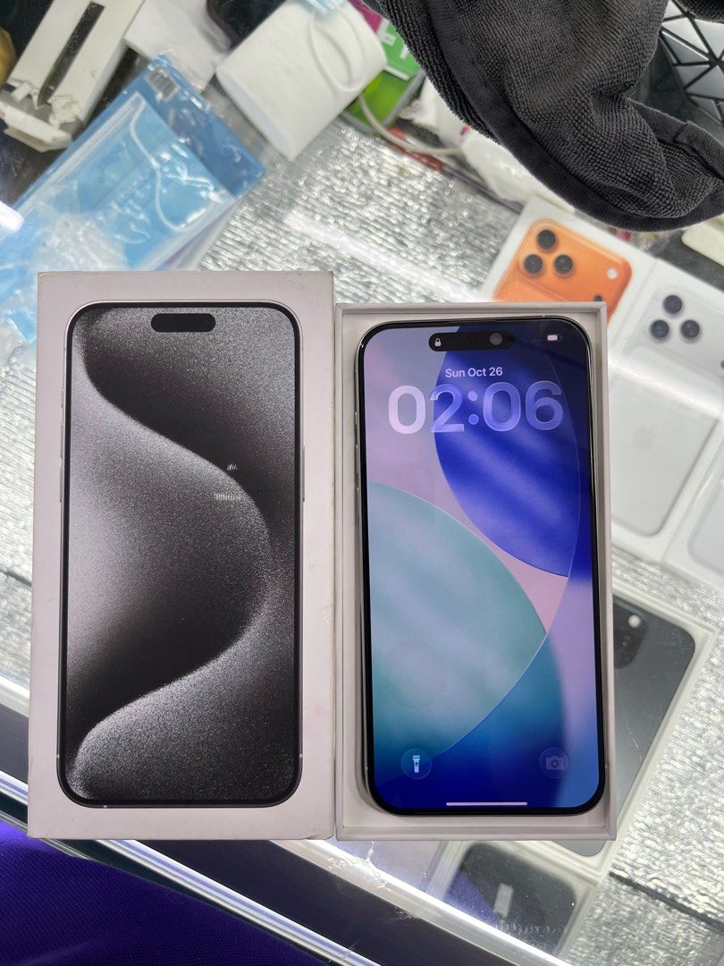 Secondhand iPhone 15 Pro Max 256 gb (Category: iPhone 15 Series) located in Manila. Submitted by orlandotub99548 (Listing ID 1400481780, Image 2). Description: Secondhand iPhone 15 Promax FU 256gb See pic for more details Pickup store Greenhills Shopping Center 📌we accept gcash 📌we accept banktrans 📌we accept credit card 📌we accept ggives 📌we do cod door to door 📌we ship nationwide via LBc trans For more info and inquiry Pls contact# 092773