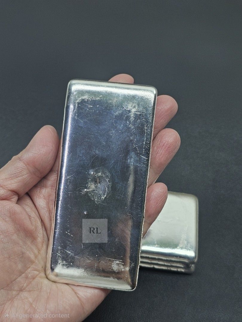 Pure Silver Bar 500g (Category: Currency) located in Marilao. Submitted by ar_zam8 (Listing ID 1400391256, Image 1). Description: - Silver bars - pure silver - Rectangular shape - 500g - Minor surface imperfections.