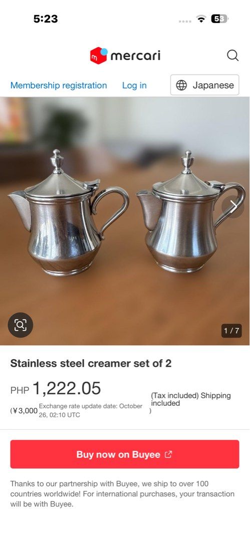 stainless creamer set of 3 (Category: Coffee & Tea Tableware) located in Antipolo. Submitted by queens.collections (Listing ID 1400484365, Image 2). Description: .