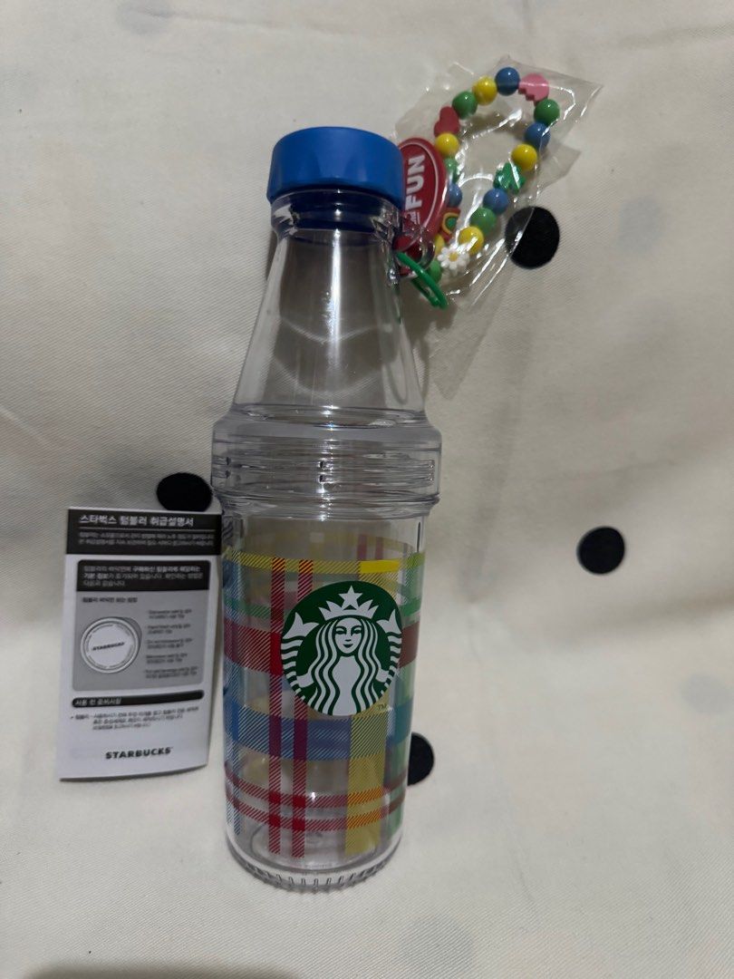 Starbucks Korea Spring Limited Edition (Category: Water Bottles & Tumblers) located in Paranaque City. Submitted by msjam63 (Listing ID 1400486162, Image 1). Description: Starbucks Korea Spring Edition Brand new with care manual 591 ml Open two ways as seen in photos Acrylic summer plaid print Includes charms .