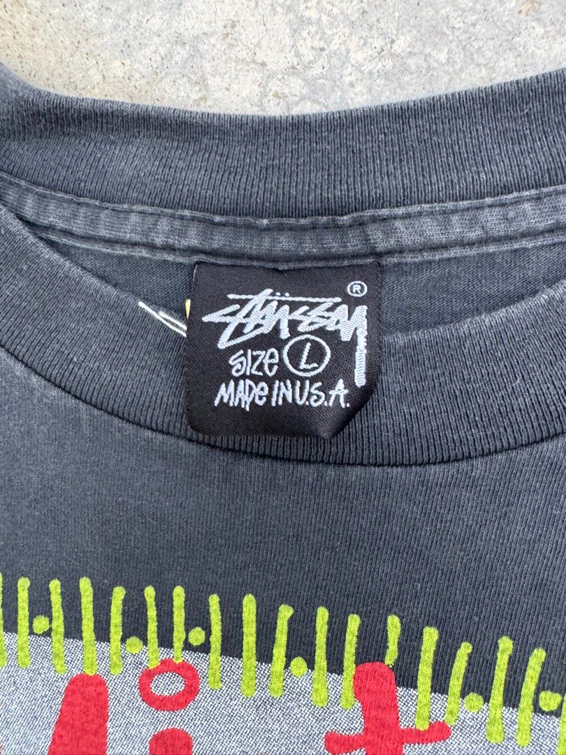STUSSY X EMINEM PHOTO TEE VINTAGE SHIRT SINGLE STITCH, Men's