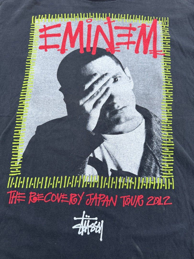 STUSSY X EMINEM PHOTO TEE VINTAGE SHIRT SINGLE STITCH, Men's