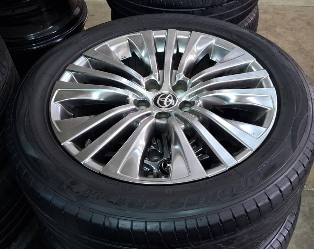 Harrier Smart Rim Used rim 19 ori toyota harrier z spec & tyre 225/55/19 condition 75-80 ...