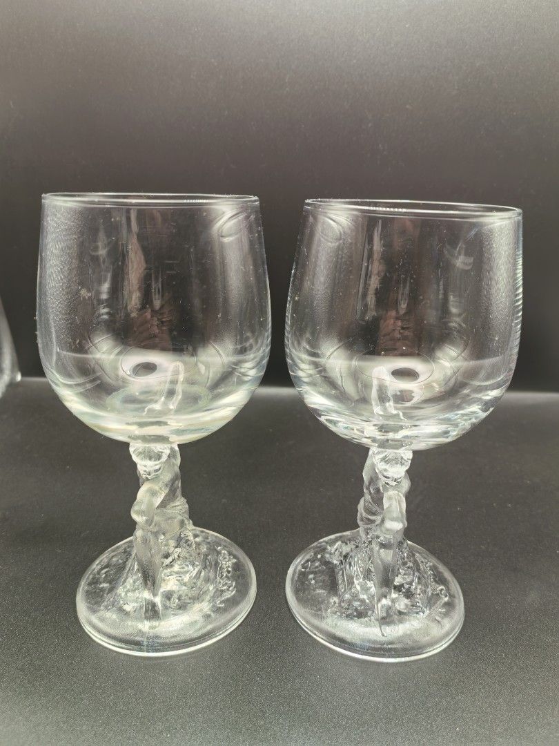 Whisky Glass Pair - Super Nikka (Category: Other Kitchenware & Tableware) located in Cebu City. Submitted by dudes_villanueva (Listing ID 1400558495, Image 2). Description: Super Nikka Whisky Glass Pair 📌Featuring a mythical figure as the stem. 📌Product: Super Nikka Whisky glass 📌Theme: Mythical Shape Figure Stem 📌Material: Glass 📌Condition: Available in new or used condition, often described as "mint" or "long storage" for collectible items