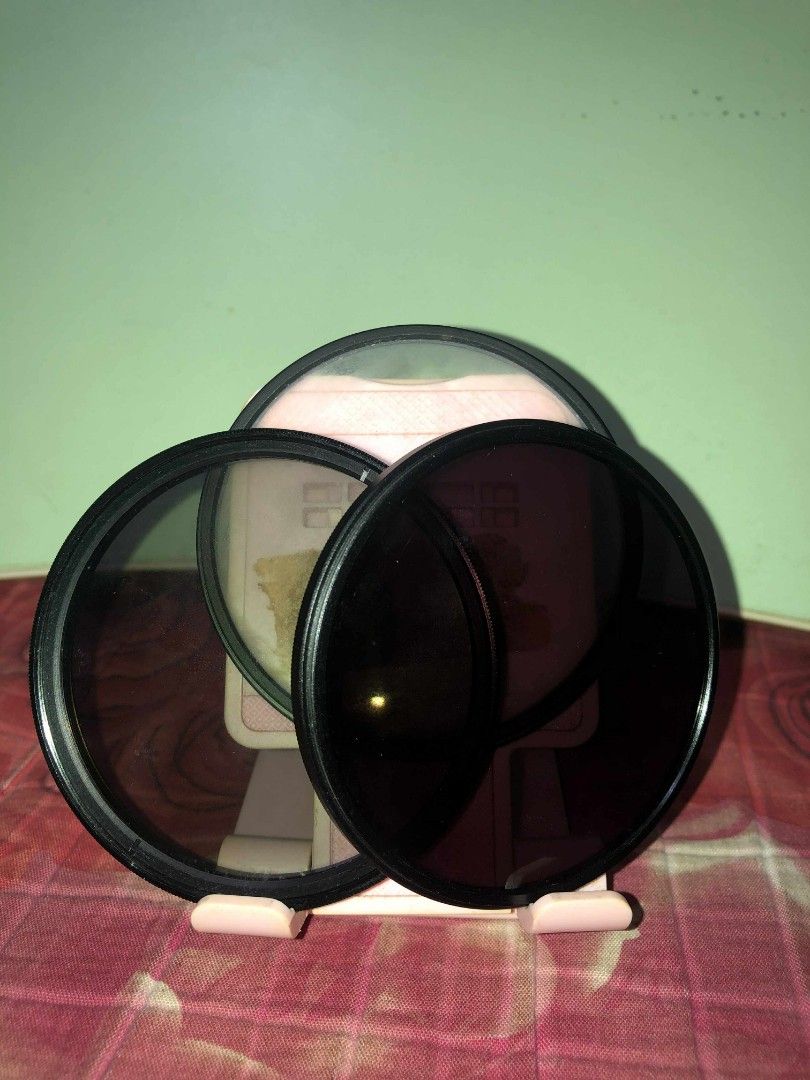 77mm Camera filters (Category: Camera Bags & Carriers) located in Dapa. Submitted by amity_eve (Listing ID 1400604325, Image 1). Description: Selling 3 filters (all 77mm): ND8 – unused, great for long exposure shots CPL – unused, helps reduce glare and improve color MC-UV – has light fungus but still usable for lens protection(can be cleaned) All are in good shape except the UV filter. Perfect for DSLR or mirrorless lenses with 77mm thread. askin
