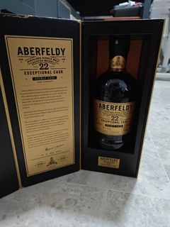 Aberfeldy Exceptional Cask 22 Year Old, Oloroso Sherry Cask, Cask #58, 2025, 53.1% whisky bottle