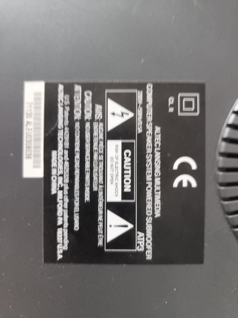 Altec Lansing Powered Subwoofer65561060481025113