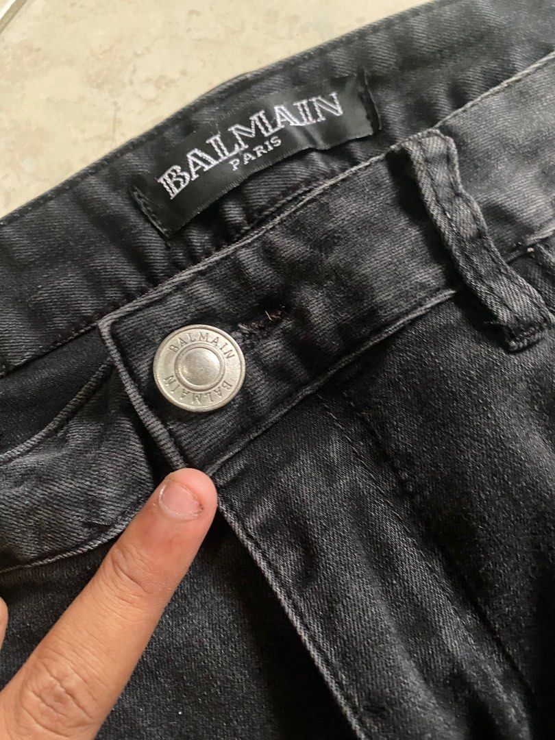 Balmain Paris biker jeans