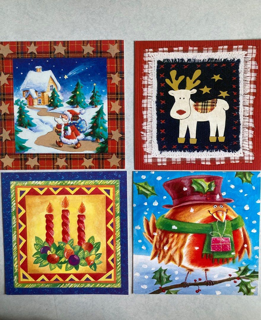 Britannia Christmas Cards (Category: Vintage Collectibles) located in Manila. Submitted by daddythrifter (Listing ID 1400610053, Image 2). Description: 11 pcs Size: 6.5 x6.5” Made in UK W/ envelopes Issue: there are some stains as shown in last pic due to storage.