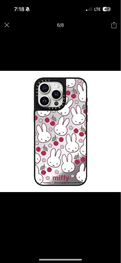 Casetify Miffy Cherry XiaoMi Phone Case, Mobile Phones & Gadgets