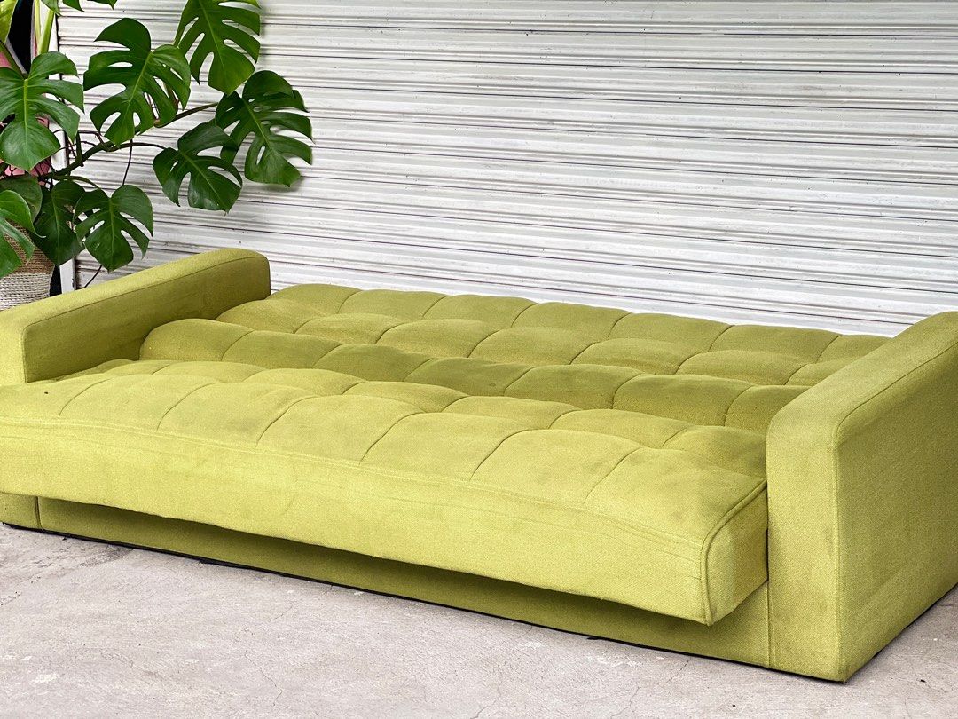 Green Tufted Sofa Bed (Category: Sofas) located in Bulacan. Submitted by rock_off.thriftshop.ph (Listing ID 1400701154, Image 3). Description: .