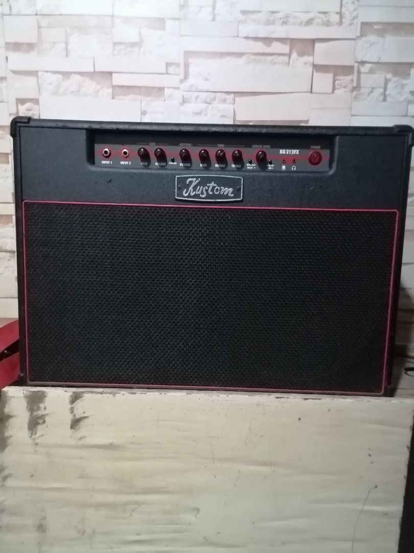 Guitar amp Kustom Kg212fx (Category: Musical Instruments) located in Quezon City. Submitted by newwhale.f1c027 (Listing ID 1400645427, Image 1). Description: P12000 Kustom guitar amp Kg212fx Dual speaker. Pwed pang outdoor. Pick up Lagro fairview so we can test it out. .