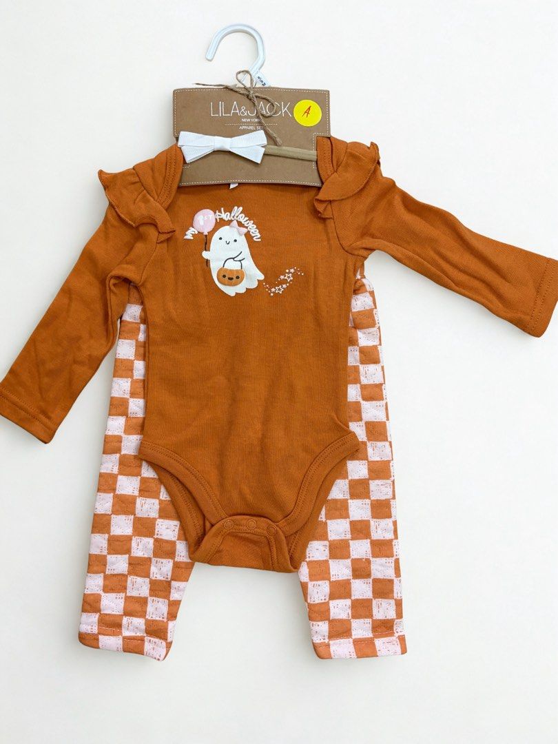 HALLOWEEN ROMPER AND PANTS SET WITH ACCESSORIES (Category: Babies & Kids Fashion) located in Manila. Submitted by aveelit90 (Listing ID 1400605446, Image 1). Description: .