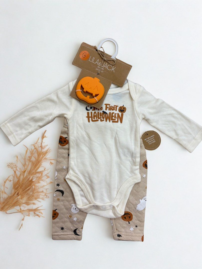 HALLOWEEN ROMPER AND PANTS SET WITH ACCESSORIES (Category: Babies & Kids Fashion) located in Manila. Submitted by aveelit90 (Listing ID 1400605446, Image 2). Description: .
