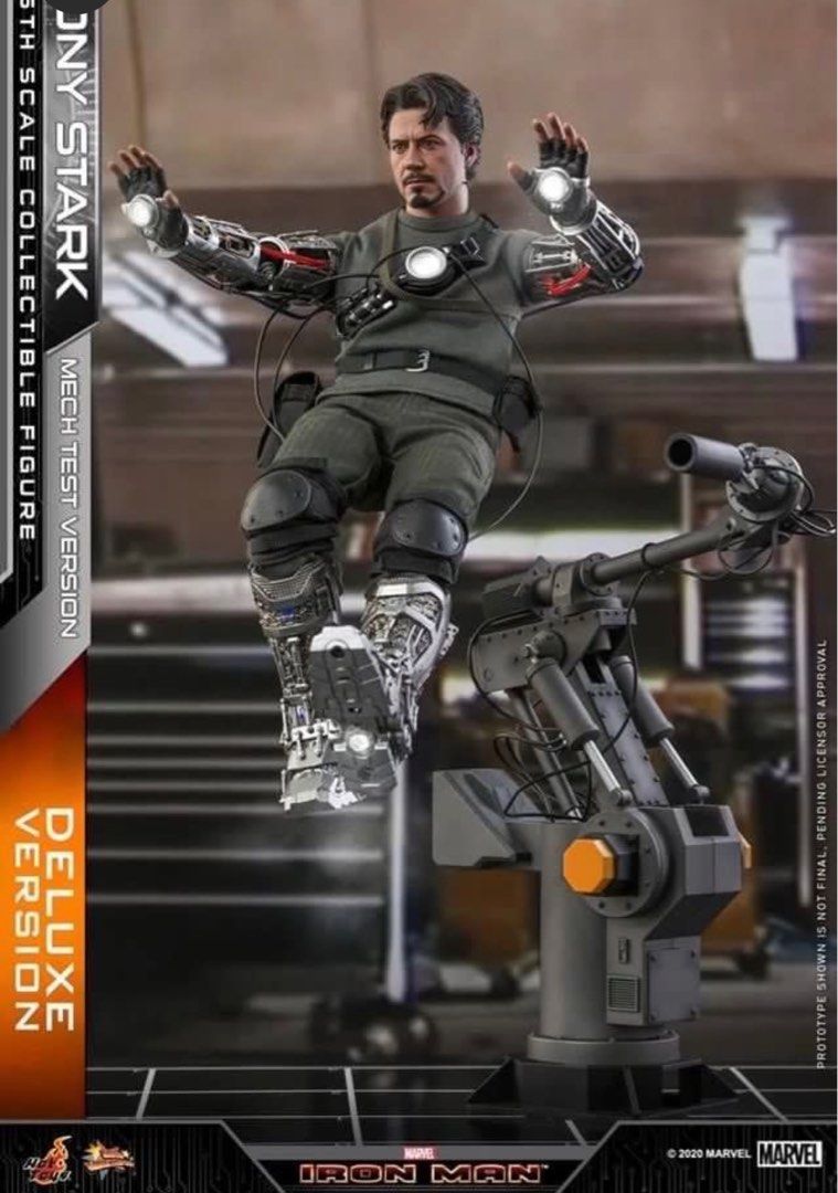 Hot Toys Iron Man MMS582B Mech Test Deluxe special edition, Hobbies ...
