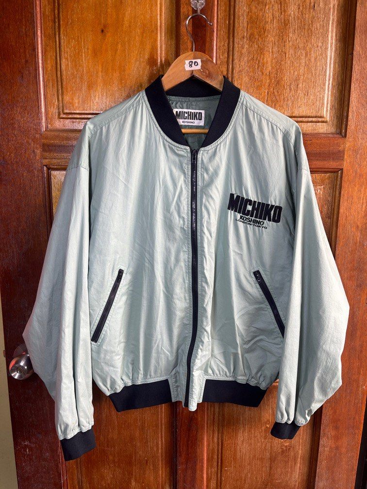 Jacket MK (Category: Coats, Jackets and Outerwear) located in Johor Bahru. Submitted by aswad7889 (Listing ID 1400631383, Image 1). Description: Michiko Koshino -Size L -Pit (24inch) / Length (26inch) -Condition 9/10 -Price RM55 -Postage SM(RM8) / SS(RM16).