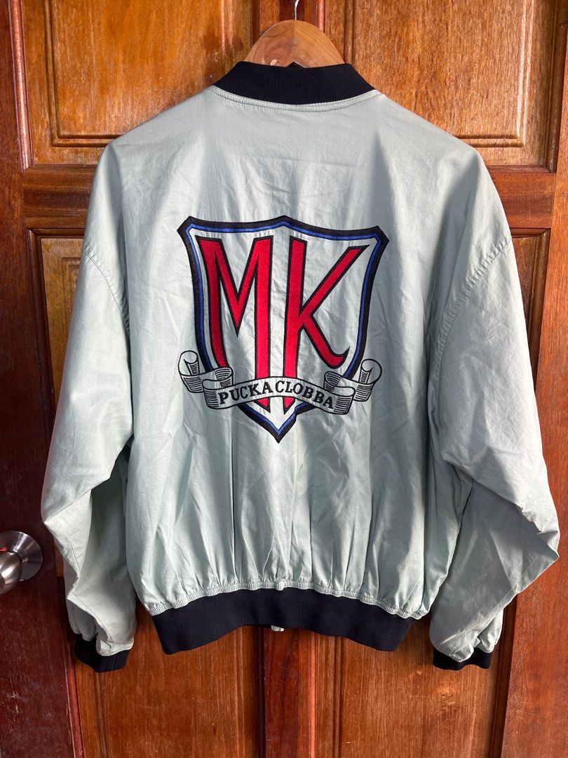 Jacket MK (Category: Coats, Jackets and Outerwear) located in Johor Bahru. Submitted by aswad7889 (Listing ID 1400631383, Image 2). Description: Michiko Koshino -Size L -Pit (24inch) / Length (26inch) -Condition 9/10 -Price RM55 -Postage SM(RM8) / SS(RM16).