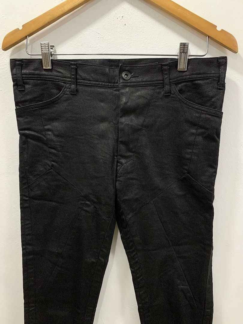 JULIUS FALL WINTER 2015-2016 “SPHERE” COATED SKINNY LONG PANTS (Category: Jeans) located in Cavite. Submitted by ___layern0ne (Listing ID 1400709345, Image 2). Description: Tagged Size: 2 Waistline: 32 Front Rise: 9 inches Leg Opening: 4.2 inches Length: 40 inches Measured laid flat and at its longest point Slightly wrinkled due to storage Gently used | Still in great condition | No major flaws like rips and holes Requires light cleaning to remov