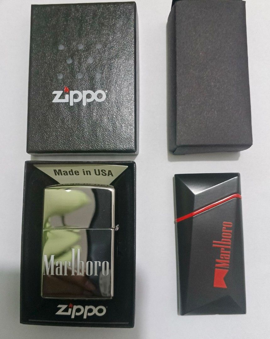 Marlboro x Zippo lighter (Category: Vintage Collectibles) located in Pasay City. Submitted by koolkickmate (Listing ID 1400668000, Image 1). Description: Marlboro x Zippo lighter free rechargeable lighter made in USA original.