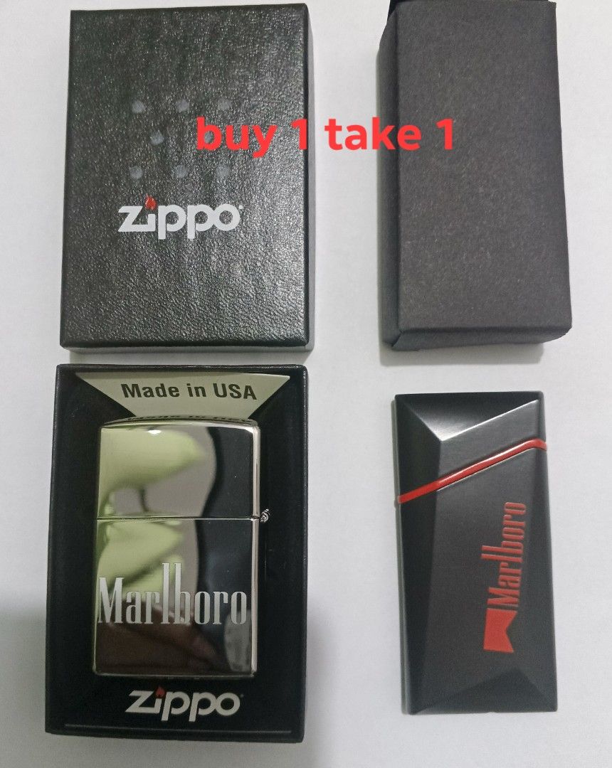 Marlboro x Zippo lighter (Category: Vintage Collectibles) located in Pasay City. Submitted by koolkickmate (Listing ID 1400668000, Image 2). Description: Marlboro x Zippo lighter free rechargeable lighter made in USA original.