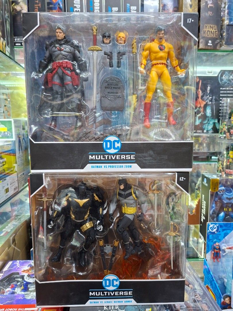 Mcfarlane DC Multiverse Flashpoint batman and Zoom Batman and Azrael (Category: Figurines & Statues) located in Mandaluyong City. Submitted by elitecollections (Listing ID 1400628382, Image 1). Description: for sale brand new sealed unopened Mcfarlane DC Multiverse Flashpoint Batman vs Zoom MISB - 2,800 Mcfarlane DC Multiverse Batman vs Azrael MISB - 2,200 meetup: megamall, Shangri-la mall or mrt shaw station shipping: yes or delivery via grab or