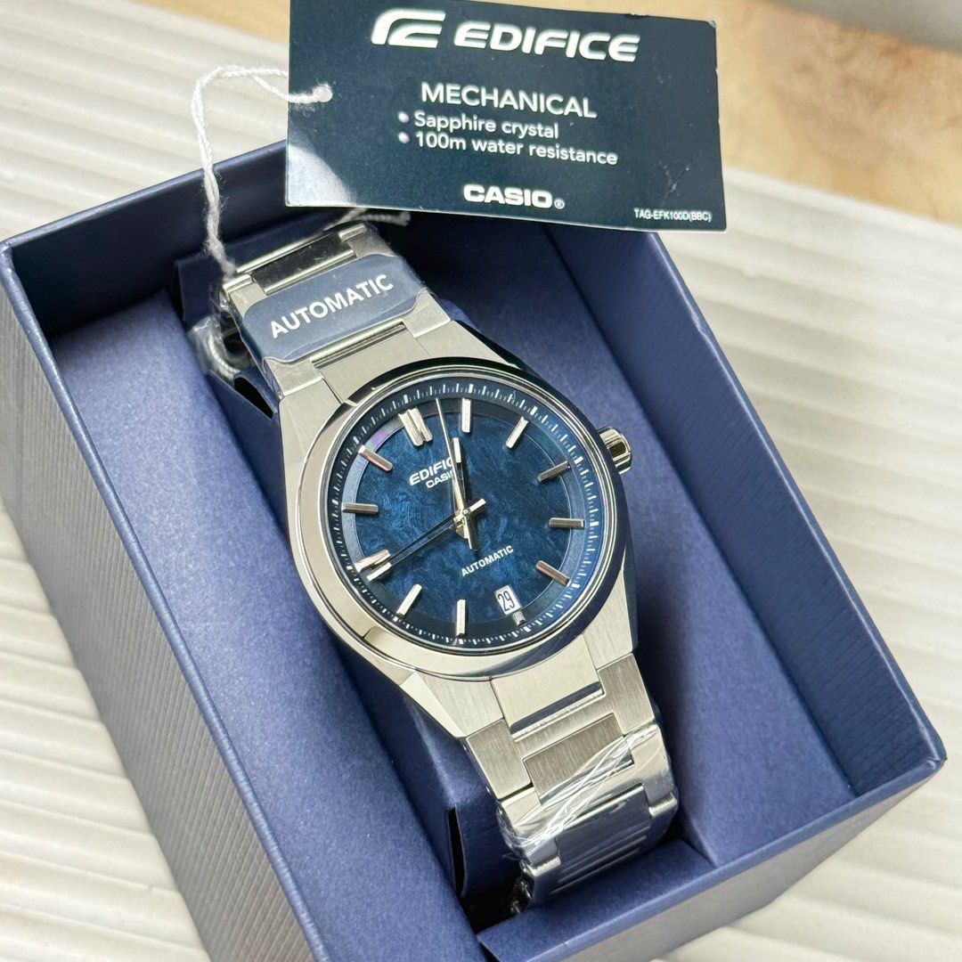 NEW RELEASED CASIO EDIFICE AUTOMATIC 39MM SAPPHIRE GLASS (Category: Men's Watches) located in Quezon City. Submitted by micoyski (Listing ID 1400687331, Image 2). Description: FOR SALE ONLY NEW RELEASED CASIO EDIFICE AUTOMATIC SAPPHIRE GLASS 39MM ₱14,700 EACH ONHAND BRANDNEW ORIGINAL COMPLETE 📍 QUEZON CITY.