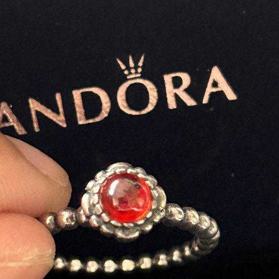 Pandora Ruby Ring (Category: Rings) located in Singapore. Submitted by geek_preloved (Listing ID 1400609458, Image 1). Description: Size 56.