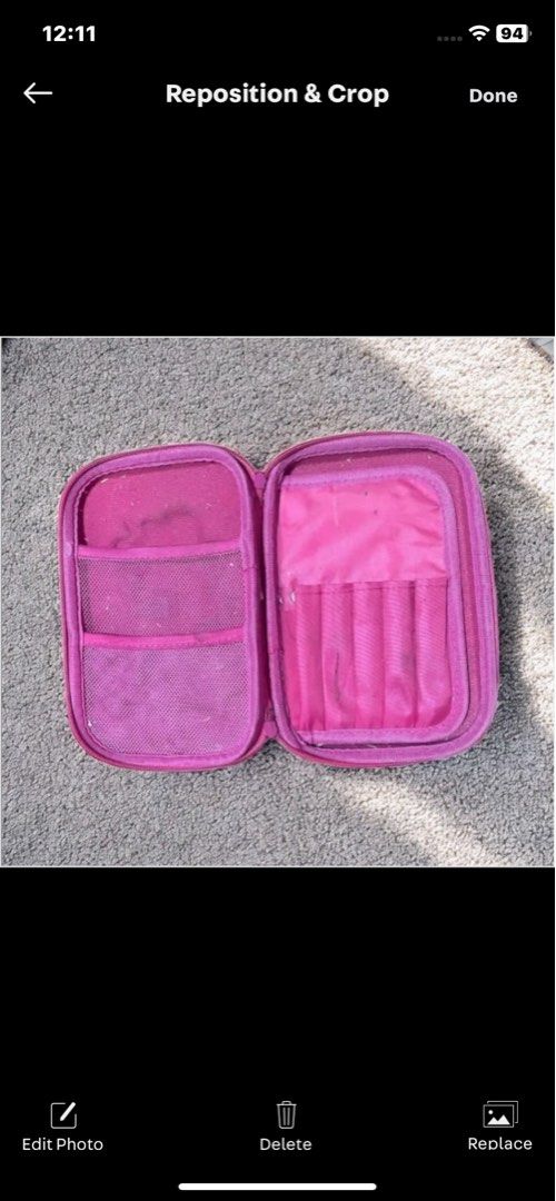Pink Unicorn Pencil Case (Category: Stationery & School Supplies) located in Manila. Submitted by mturla4011142 (Listing ID 1400753810, Image 2). Description: Pink pencil case features a cute unicorn design. It has a zipper closure and opens to reveal multiple compartments for organizing pens, pencils, and other stationery items. The interior includes mesh pockets and elastic holders. It's perfect for school or everyday use. 23x15x5cm.