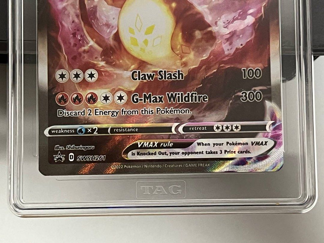 pokemon trading card game promo charizard vmax swsh261 Charizard VMAX SWSH261 UPC Promo (Graded) Case