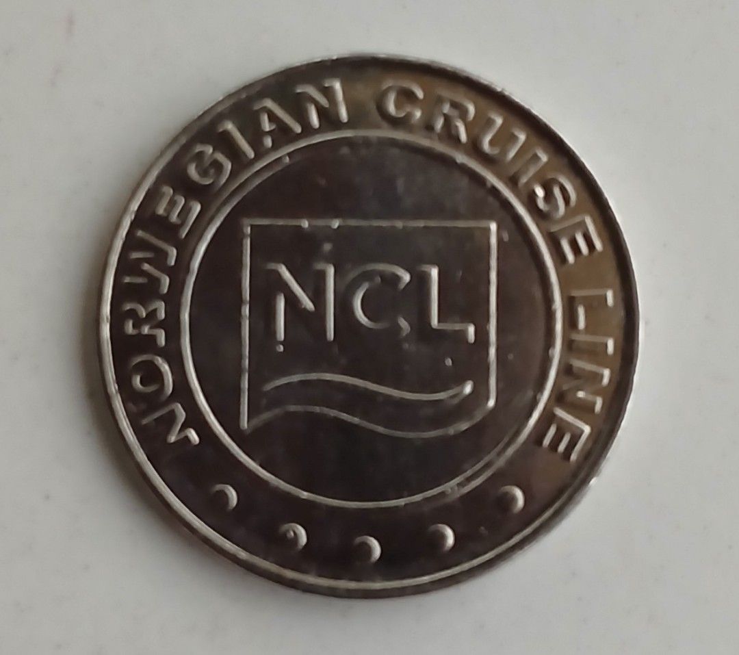 Token NCL Star Cruise ship casino (Category: Currency) located in Lipa City. Submitted by MAGBABALOT7 (Listing ID 1400610289, Image 2). Description: copper nickel composition 24.5 mm in duameter.