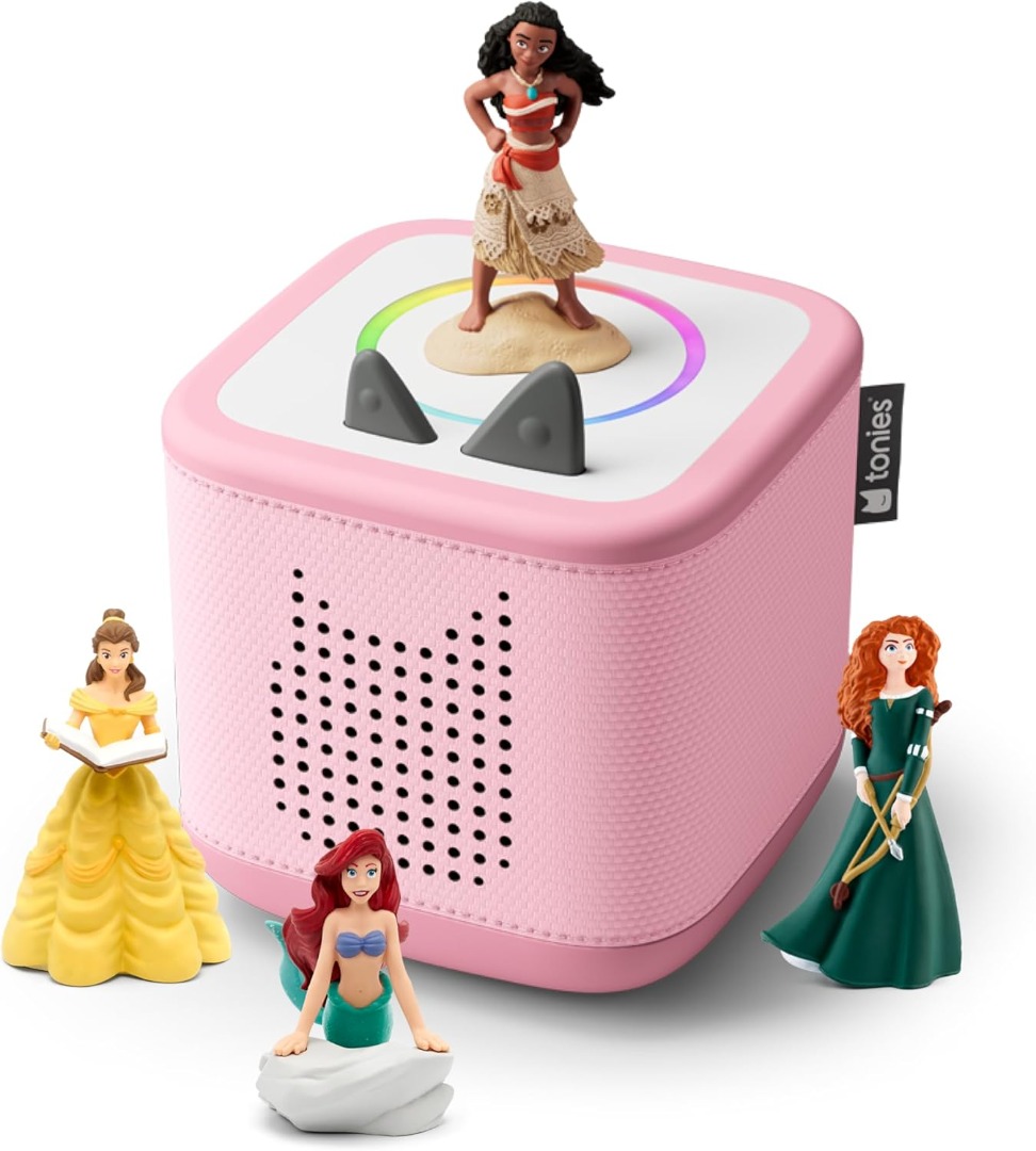 Toniebox 2 Audio Player Disney Princess Bundle for Kids 3+ with Ariel ...