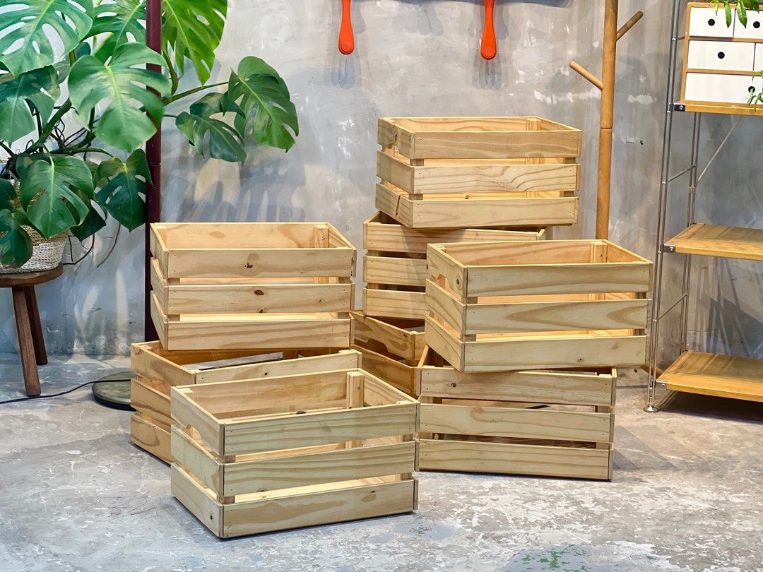 Wooden Crate (Category: Storage Boxes & Baskets) located in Bulacan. Submitted by rock_off.thriftshop.ph (Listing ID 1400695099, Image 2). Description: .