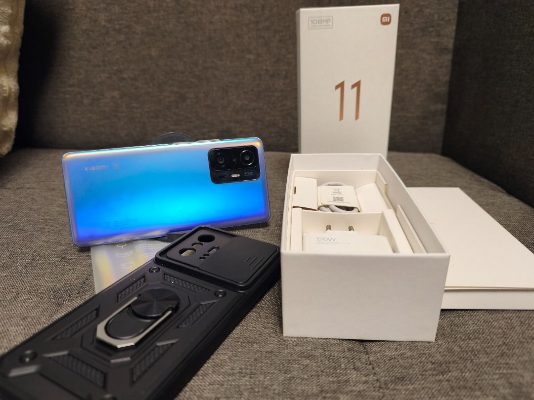 XIAOMI 11T PRO - CELESTIAL BLUE - 12/256 (Category: Xiaomi) located in Caloocan City. Submitted by gentleearth-8863 (Listing ID 1400740045, Image 2). Description: Complete with Original Box and Charger Pasay – Meet up Processor Qualcomm Snapdragon™ 888 -12GB+4GB / 256GB Charging (20 Minutes Full Charge) 120W Xiaomi HyperCharge 5,000mAh (typ)** In-box 120W charger Audio / Dedicated dual speakers SOUND BY Harman .