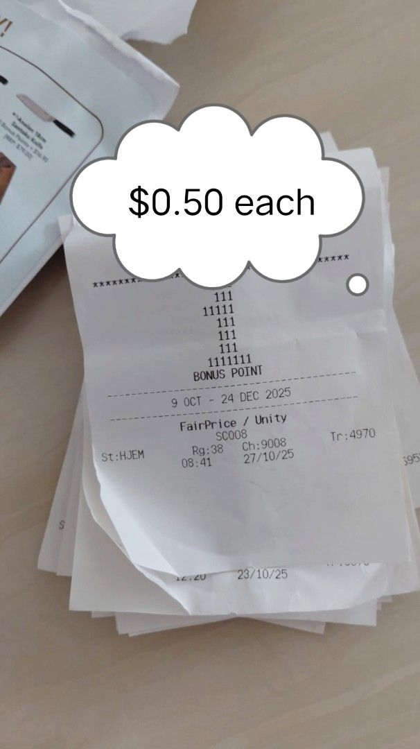 29 New NTUC points - $0.50 Each, Hobbies & Toys, Memorabilia ...